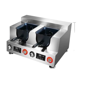 Máquina Wok Comercial de 4 Ollas, Totalmente Automática, en Forma de U, 110V/220V o a Gas, con Tecnología Robótica IA, de Acero Inoxidable, para Catering, SMK-USP-S0 - Product Image 2