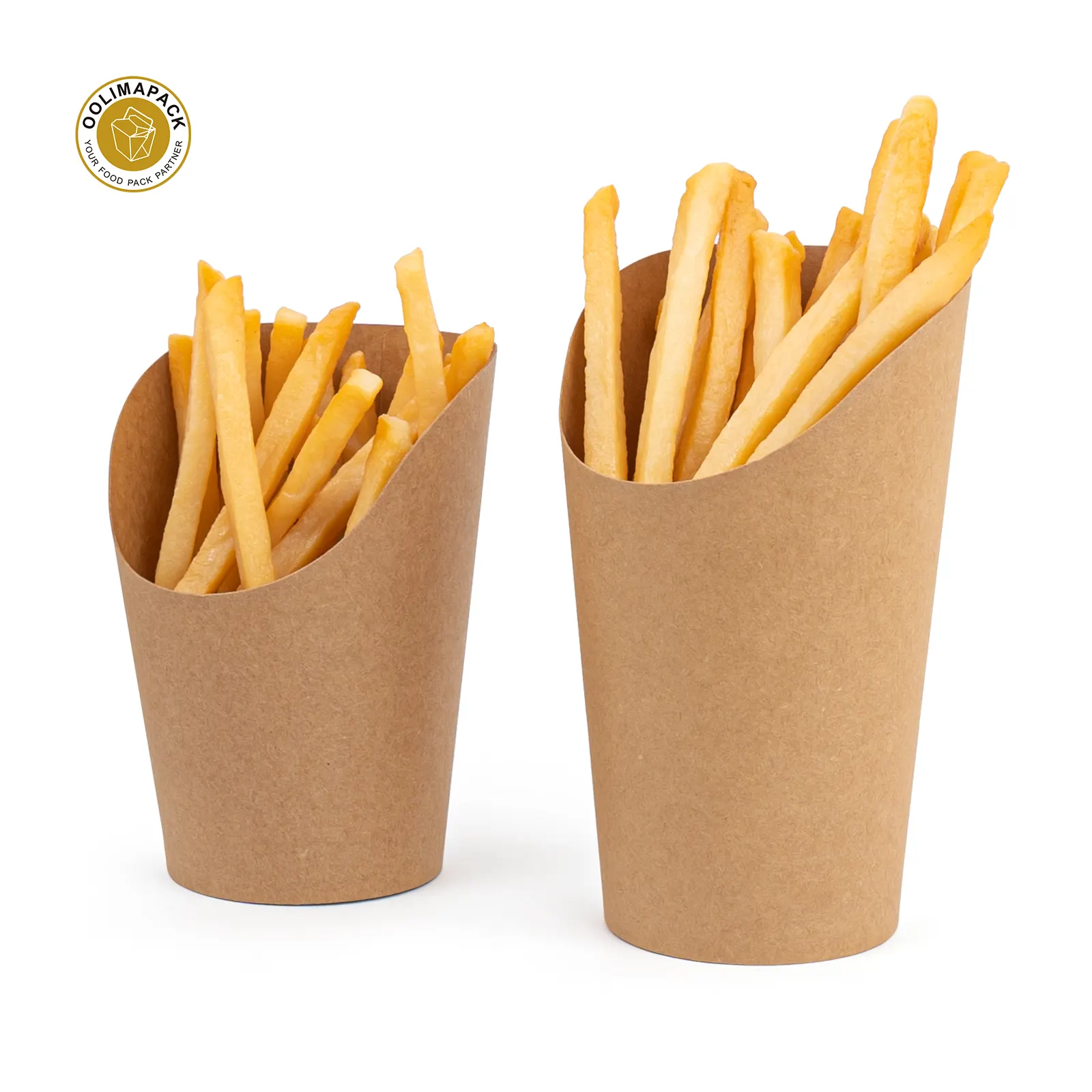 OOLIMAPACK Eco Friendly Francês Batatas Fritas Titular Frango Frito Caixa French Fries Scoop Cup