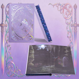 Custom Hardcover Sprayed Edge Fantasy Novel <b>Book</b> Printing Holographic Foil Stamping Special Edition Manufacturer - Product Image 6