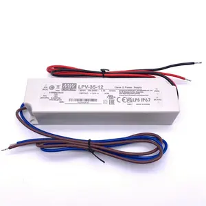 מקורי מתכוון גם LPV-35-12 DC 12V 24V 20W 35W 60W 100W 150W IP67 עמיד למים LPV סדרת מתכוון גם LED מיתוג אספקת חשמל