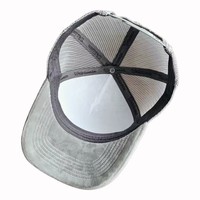 Gorra de Camionero de 5 Paneles de Terciopelo y Malla Personalizable de Alta Calidad, Diseño Bordado en 3D, Estilo Deportivo y Moderno para Invierno