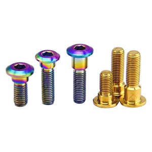 Din931 titane série M8x20-35 moto frein à disque Rotor vis boulons à tête cylindrique tour Bol pour vis de fixation - Product Image 1