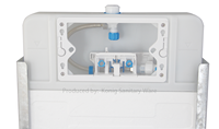Citerne encastrée moderne demi-cadre pour cuvette de toilettes murale Salle de bain