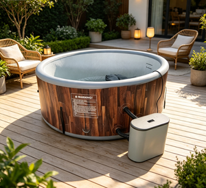 Jacuzzi inflable portátil para exteriores, piscina para jardín interior, bañera de hidromasaje inflable moderna - Product Image 1