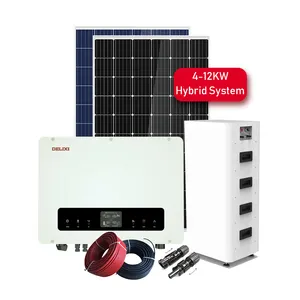 Настраиваемая гибридная pv-система 6 кВт, система хранения солнечной энергии в жилых помещениях