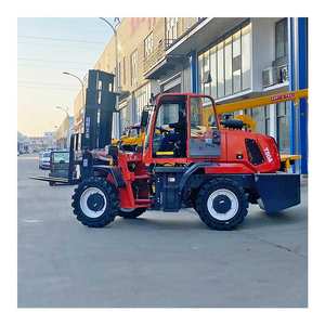 Venta caliente Todo Terreno Multifuncional Tracción en las cuatro ruedas Carretilla elevadora <span class=keywords><strong>todoterreno</strong></span> Apiladores de asientos integrados Manejo de carga y descarga - Product Image 2