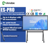 Интерактивная доска Amdox с поддержкой сертификации EDLA, 4K LED сенсорный экран, цифровая сенсорная панель для обучения в школах, умная интерактивная доска, плоская панель, 16 ГБ