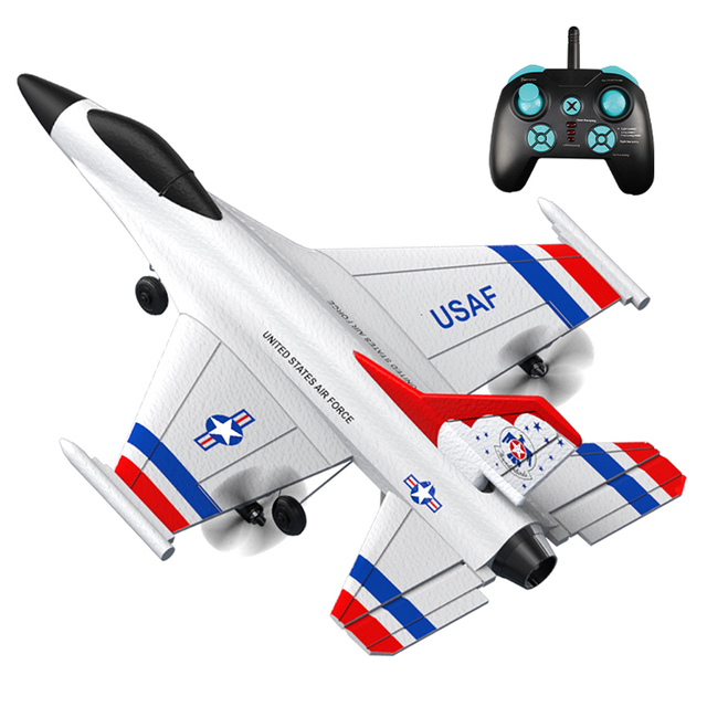 Cheap F16 2.4g 3CH Rc Plane Remote Control EPP Foam Airplane Toy Glider Outdoor Aircraft Model for Kid with Light