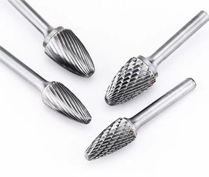 Rebaba de carburo de tungsteno de 1/4 pulgadas, Lima rotativa de carburo de doble corte, cortador de metal - Product Image 6