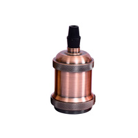 Supports de lampe en céramique rétro vintage et bases douille en aluminium avec style à vis pour la maison, le bureau ou le restaurant