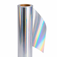 Rollo de Vinilo Holográfico Láser Imprimible, Autoadhesivo de Alta Adhesión, Resistente al Agua y a los Rayos UV, Ecológico, para Publicidad, 1.27m x 50m