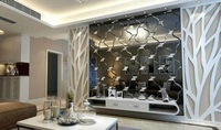 "Modern Luxury Glass Wall Mirror With Acrylic Frameless Design | Art Deco & Antique Styles | Float Material"