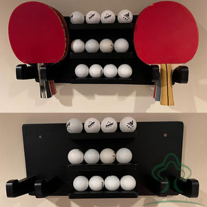 Soporte para Paleta <span class=keywords><strong>de</strong></span> ping pong, exhibición <span class=keywords><strong>de</strong></span> raqueta <span class=keywords><strong>de</strong></span> <span class=keywords><strong>tenis</strong></span> <span class=keywords><strong>de</strong></span> mesa montada <span class=keywords><strong>en</strong></span> la pared para 6 paletas y 12 Almacenamiento <span class=keywords><strong>de</strong></span> bolas, organizador <span class=keywords><strong>de</strong></span> accesorios <span class=keywords><strong>de</strong></span> ping pong - Product Image 6