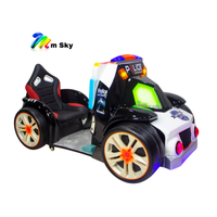 Machine de jeux vidéo de course 3D pour enfants M SKY VR-200, attrayante, à pièces, voiture de police, écran LCD 17 pouces, certifiée CE pour le shopping