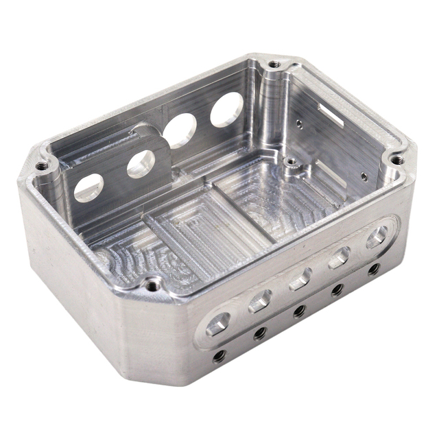 Precision Custom CNC Milled Aluminum Electronic Enclosure Box for Industrial Controller Sensor Instrument Circuit Board Housing