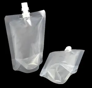 Customized new products Liquid Water/Milk/Juice Plastic Stand up Packaging Bag Corner Spout Bag with hot sale