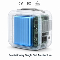 Station d'alimentation portable eCandle 1000Wh, batterie LiFePO4 500W, plus de 4000 cycles, générateur solaire pour le camping, les situations d'urgence et la sauvegarde à domicile