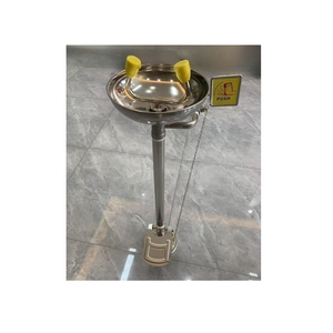 Sistema de <span class=keywords><strong>Lavaojos</strong></span> Moderno de Acero Galvanizado de Alta Resistencia con Pedestal, para Escuelas, Hospitales y Laboratorios, Marca Furui - Product Image 3