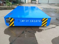 Chariot de transfert électrique sans rail à télécommande, nouveau chariot à plateau plat en acier 2t, facile à remorquer, en vente chaude pour les usines de fabrication