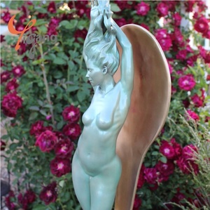 Escultura de Bronce de Diseño Personalizado, Curvas Fluidas, Líneas Danzantes, Técnica de Fundición, Obra de Arte Femenina 'Diosa del <span class=keywords><strong>Amanecer</strong></span>' - Product Image 3