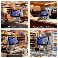 Terminal POS Inteligente con Wifi Caja Registradora Pantalla Táctil Doble Sistema Todo en Uno para Tiendas de Ropa Farmacias y Restaurantes