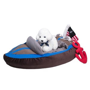 Accessoires pour animaux de compagnie, lits pour animaux de compagnie en forme de <span class=keywords><strong>bateau</strong></span>, doux et confortables pour chiens et chats - Product Image 1