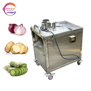 Restaurant Use Commercial Vegetable Slicer Potato Chips Making Machine Cassava Carrot Cucumber Radish Onion Cutting Machine