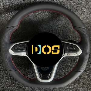 Volant en fibre de carbone forgé personnalisé DOS pour Volkswagen Scirocco Jetta <span class=keywords><strong>Golf</strong></span> 6 Polo Gti Mk6 <span class=keywords><strong>6r</strong></span> - Product Image 5