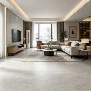 Carreaux de porcelaine Blaze Build 600x600mm aspect marbre mat pour sol et mur, pour salle de bain, <span class=keywords><strong>cuisine</strong></span>, salon - résistants à l'usure, antidérapants - Product Image 3