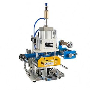 New Condition Small Pneumatic Hot Foil Stamping Machine PVC <b>Leather</b> Logo Paper Card Gold and <b>Leather</b> Embossing <b>Leather</b> <b>Tools</b> - Product Image 5