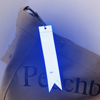 Élégant ruban coloré en plastique vert citron réfléchissant porte-clés sac fantaisie pendentif porte-clés fluorescent