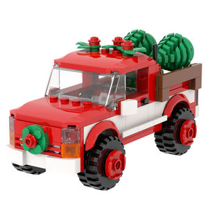 Serie de Navidad MOC4134 170 Uds camionetas de Navidad MOC decoración ladrillos regalo Diy juegos de bloques de construcción juguetes <span class=keywords><strong>para</strong></span> <span class=keywords><strong>niños</strong></span> - Product Image 2