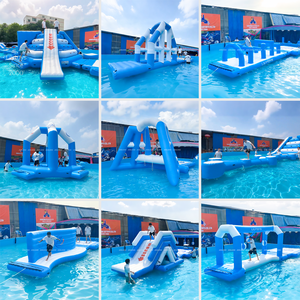 Customized Design Commercial Inflatable Floating Games Crazy Water Aqua Park Playground <strong>Slide</strong> Equipment On Sea - Product Image 6