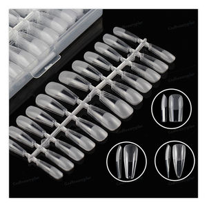 <span class=keywords><strong>Uñas</strong></span> acrílicas de varios estilos, Stiletto cuadrado, transparente, novedad - Product Image 3