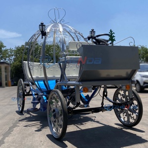 Carruaje de Princesa Cenicienta Eléctrico Más Vendido, Material de Acero, Carruaje de Boda con Forma de Calabaza, Transporte Especial - Product Image 3