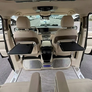 Table pliante pour siège arrière <span class=keywords><strong>Mercedes</strong></span> Benz Vito V-Class W447 V220 V250 Metris 2016-2024 avec chargeur sans fil et porte-gobelet, bureau mobile - Product Image 5