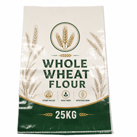 Exportklare Premium Tarwemeelzak voor de molen, bedrukte BOPP gelamineerde PP geweven zak, 25KG Volkorenmeelzak, Snelle verzending