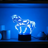 Multiple Styles USB Plug-in Eid Mubarak Festival musulman Lampe décorative Ramadan Ornement Maison Chambre Fête 3d Led Light
