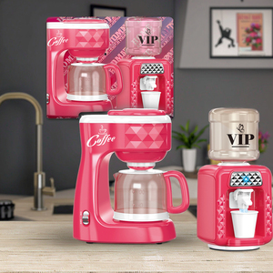 Cafetière et distributeur d'eau 2-en-1 à lumière LED et <span class=keywords><strong>musique</strong></span> Jouet avec effet d'eau qui coule-Set de cuisine pour enfants de 3 ans et plus - Product Image 4