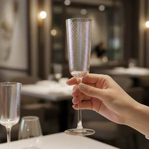 Mỏng chéo ion mạ cốc đám cưới màu đỏ Màu rượu vang thủy tinh đặt cho đám cưới kinh doanh bên - Product Image 3