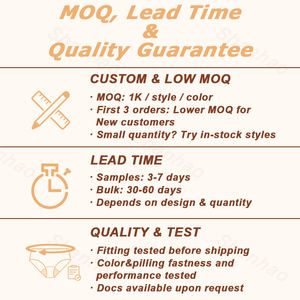 Mutandine mestruali in cotone organico Shanhao OEM mutandine periodo taglio alto flusso pesante di bambù biodegradabile Culottes mestruazioni - Product Image 6