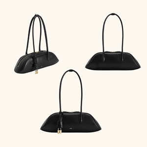 Bolso de Hombro de Cuero Genuino para Mujer, Estilo Bowling, con Cierre de Cremallera, Ligero, para Uso Diario, Venta al Por Mayor - Product Image 2