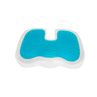 Coussin de siège de chaise anti-pression, rafraîchissant, antibactérien, anti-ronflement, pour longues heures de siège au bureau, en mousse à mémoire de forme gel, amovible et lavable