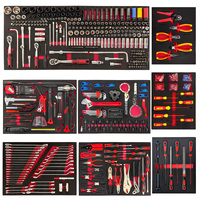 Juego de Herramientas Mecánicas de Acero CR V de 757 Piezas, Juego Completo de Herramientas para Reparación de Automóviles con Bandejas de Almacenamiento EVA para Taller y Garaje