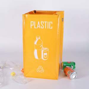 Laminated Recyclable Waste Trash Sorting Organizer Durable Washable Affordable Separate <b>Large</b> Recycle <b>Bins</b> for <b>Kitchen</b> - Product Image 6