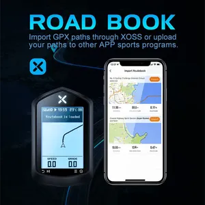 คอมพิวเตอร์จักรยาน GPS ไฮเทค พร้อมเครื่องวัดอัตราการเต้นของหัวใจ ระบบนำทางสำหรับจักรยานเสือภูเขาและจักรยานถนน อุปกรณ์ฝึกซ้อมออกกำลังกาย - Product Image 6
