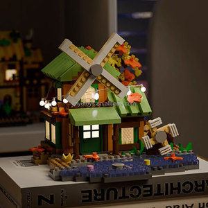 Ensemble de blocs de construction architecturaux en plastique pour maison miniature, jouets éducatifs pour adultes, kit de construction de cabane dans les arbres DIY - Product Image 3