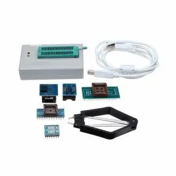 Original minipro TL866A/TL866II Plus USB Universal programmer+10 items IC Adapters with English manual High speed TL866