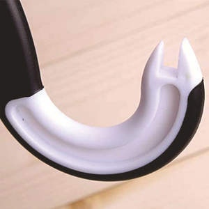 Abrelatas portátil en forma de J con agarre fácil, de plástico, antideslizante, para abrir tapas de frascos, herramienta multifuncional con anillo de tracción. - Product Image 4