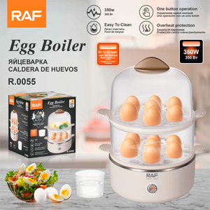 <span class=keywords><strong>Cuiseur</strong></span> à œufs RAF 350W, 14 œufs, double couche, un bouton, pour petit-déjeuner à la maison et cuisine - Product Image 2
